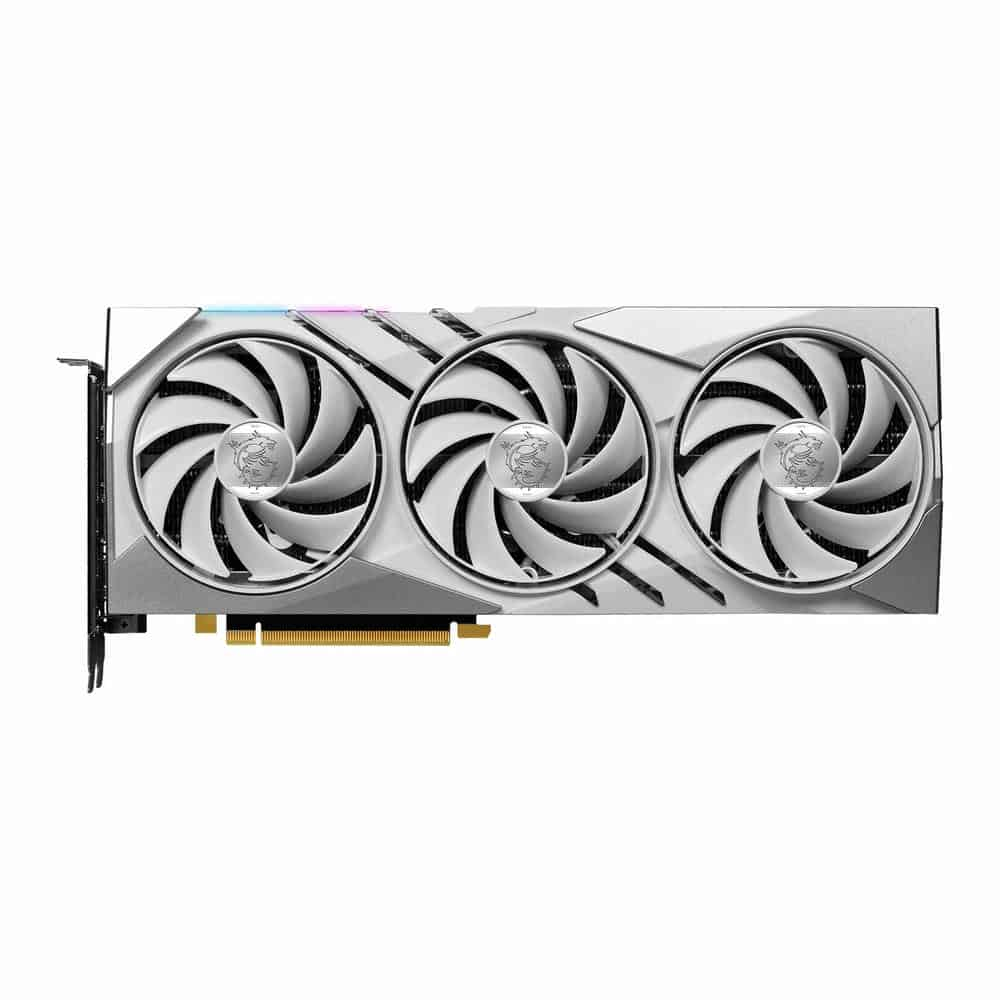 MSI NVIDIA GeForce RTX 4070 12GB GAMING X SLIM WHITE Ada Lovelace Graphics Card